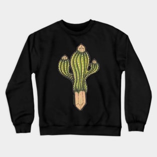 Cactus with crystal roots 6 Crewneck Sweatshirt